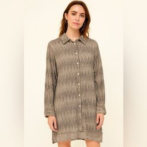 Grizas Linen Button up Tunic, sz L